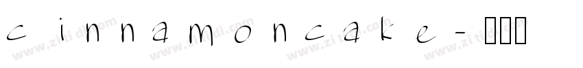 c innamoncake字体转换